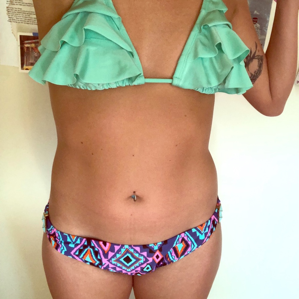 Teal swimsuit bikini